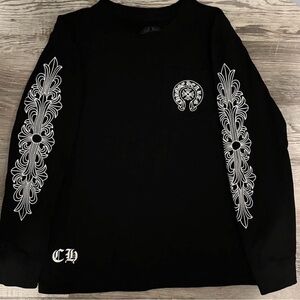 Black Chrome Hearts Los Angeles Long Sleeve T-Shirt Medium